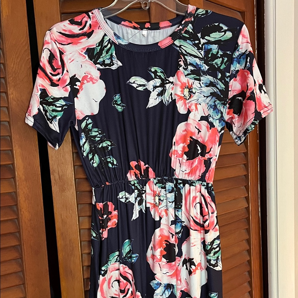 Floral Navy Dress
